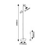 134916 6 cerna stojaci lampa maximilian pro zarovku 2x gu10