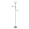 134847 1 chromova stojaci lampa action s bilymi stinidly pro zarovky e27 e14