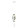 131515 1 bilo duhovy zavesny lustr hoops pro zarovku e27
