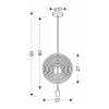 131515 6 bilo duhovy zavesny lustr hoops pro zarovku e27