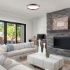 135276 5 hnede stropni led svitidlo fontana kulate 390mm 24w