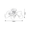135165 3 chromove stropni svitidlo connor pro zarovku 5x e14