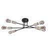 135180 3 cerne stropni svitidlo branwen pro zarovku 6x e27