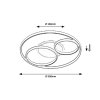 135000 7 cerne stropni led svitidlo aquila kulate 530mm 50w cct s do