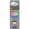 135009 8 smart wifi bile stropni led svitidlo cerrigen kulate 310mm 24w rgb cct