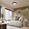 135018 2 bilo cerne stropni led svitidlo barbora kulate 380mm 24w