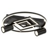 135030 1 cerne stropni led svitidlo aztec kulate 395mm 40w
