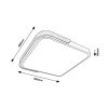 135033 11 smart wifi cerne stropni led svitidlo arild ctvercove 500x500mm 48w rgb cct s do