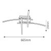 134952 3 chromove stropni led svitidlo alexis 665mm 24w