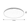 135522 3 chromove stropni led svitidlo toma kulate 375mm 30w ip44