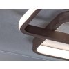 135486 2 stribrno hnede stropni led svitidlo portia ctvercove 490x490mm 50w