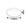 135357 10 bile stropni led svitidlo danny kulate 1000mm 80w cct s do