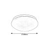 135363 3 bile stropni led svitidlo lucas kulate 330mm 18w