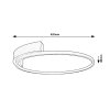 135327 3 zlate stropni led svitidlo holize kulate 420mm 23w