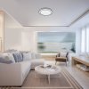 135342 10 stribrne stropni led svitidlo lupita kulate 490mm 40w cct s do