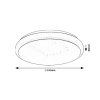 135732 4 bile stropni led svitidlo trevor2 kulate 335mm 18w