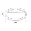 135744 6 cerno zlate stropni led svitidlo thric kulate 400mm 20w