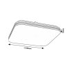 135750 5 bile stropni led svitidlo oscar2 s dekorem dreva ctvercove 330x330mm 18w