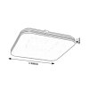 135762 4 bile stropni led svitidlo oscar2 star s dekorem dreva ctvercove 330x330mm 18w