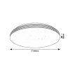 135765 3 bile stropni led svitidlo oscar2 star kulate 340mm 18w