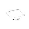 136113 4 bile stropni led svitidlo s pohybovym cidlem vendel ctvercove 280x280mm 12w