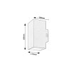 136173 10 bile fasadni led svitidlo urfa cube 18w ip65 cct