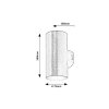 136161 8 bile fasadni led svitidlo urfa round 18w ip65 cct