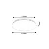 135867 6 bile stropni led svitidlo vendel star kulate 255mm 12w