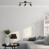 135588 6 cerno zlate stropni svitidlo lilou pro zarovku 3x gu10