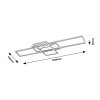 135615 3 chromove stropni led svitidlo thabita 1050mm 54w cct s do