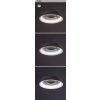 135645 3 bile stropni led svitidlo veller 430mm 36w cct