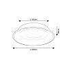 135645 7 bile stropni led svitidlo veller 430mm 36w cct