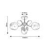 135831 3 zlate stropni svitidlo fauna pro zarovku 3x e27