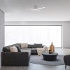 135945 2 stribrne stropni led svitidlo tatjana 540mm 15w