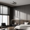 135987 8 cerne stropni led svitidlo sindri 610mm 36w cct