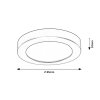 136485 3 stribrne stropni led svitidlo coco 85mm 3w ip44