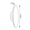 136380 7 sede fasadni led svitidlo rust 220mm 15w ip65 cct