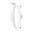 136377 7 cerne fasadni led svitidlo rust 220mm 15w ip65 cct
