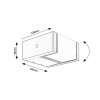 136341 10 cerne fasadni led svitidlo cubbington 10w ip54