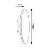 136383 7 hnede fasadni led svitidlo rust 220mm 15w ip65 cct