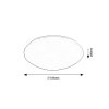 136311 2 bile stropni led svitidlo s pohybovym cidlem lucas kulate 335mm 18w ip44