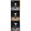 136416 6 bila led zahradni nabijeci lampa polperro 3w