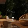 136416 9 bila led zahradni nabijeci lampa polperro 3w