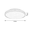 136278 3 cerne stropni led svitidlo slava 330mm 18w ip44
