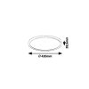 136284 5 bile stropni led svitidlo pavel kulate 420mm 22w