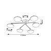 135993 7 cerne stropni led svitidlo madi 570mm 24w