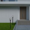 136425 1 cerny zahradni sloupek tarpa pro zarovku e27 100cm