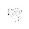 136539 5 cerne vestavne schodistove led svitidlo boven 3w ip54