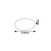 136665 2 bile vestavene led svitidlo oleg kulate 228mm 24w ip65