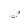 136656 2 bile vestavene led svitidlo oleg kulate 93mm 7w ip65